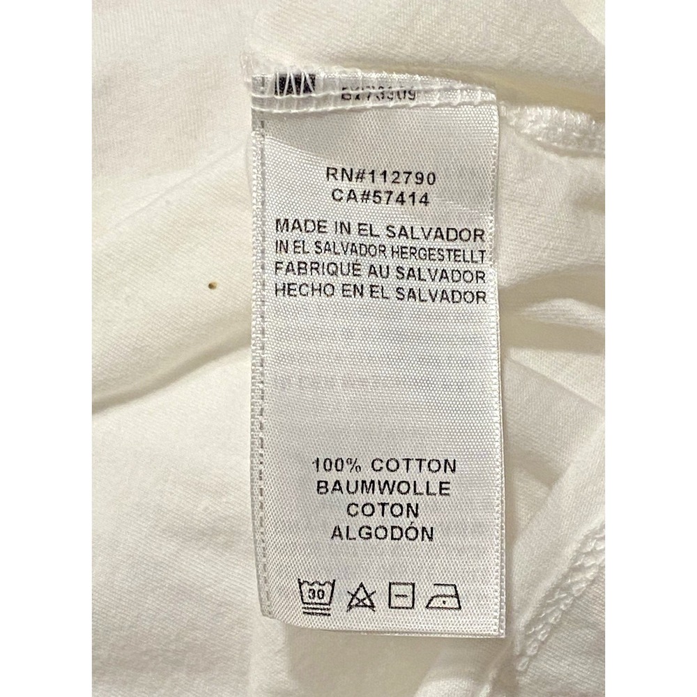 TRUE RELIGION Women's White Small Crystal Horseshoe Logo V-Neck Tee NWT - Picture 5 of 6